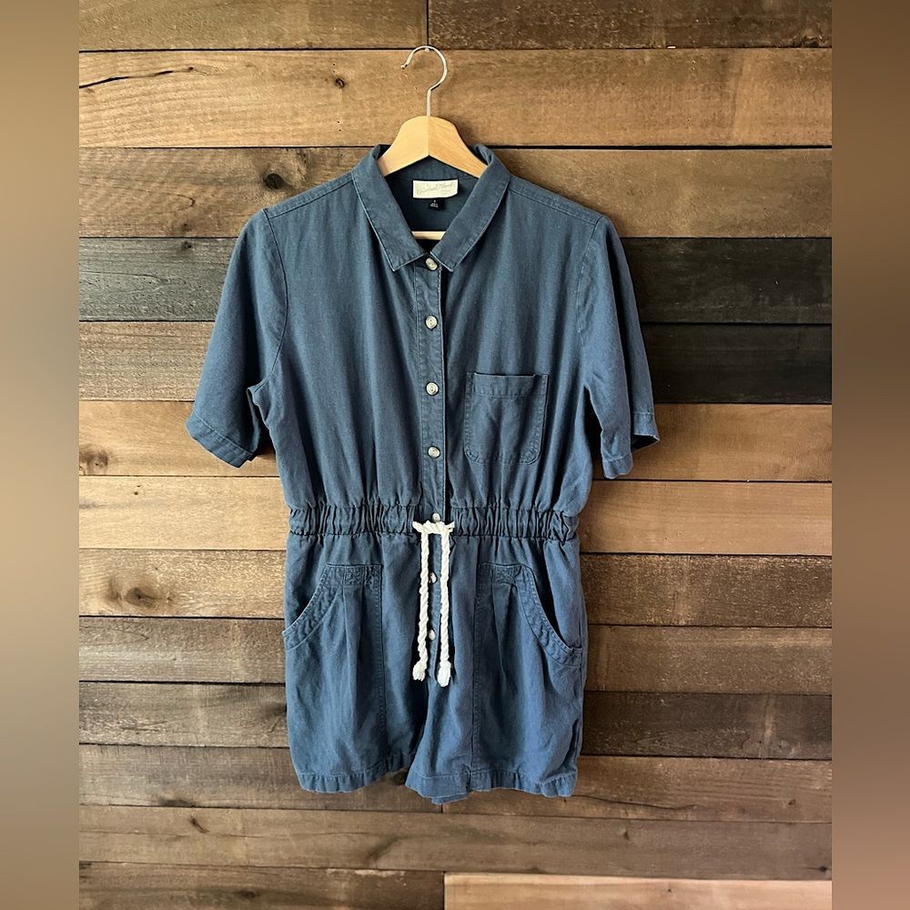Universal-thread Women's Blue and Navy Playsuit-romper